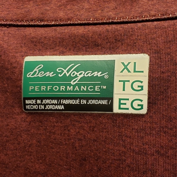 Ben Hogan Performance Polo Shirt Men's Size XL- Maroon NOT WALMART - Picture 2 of 6
